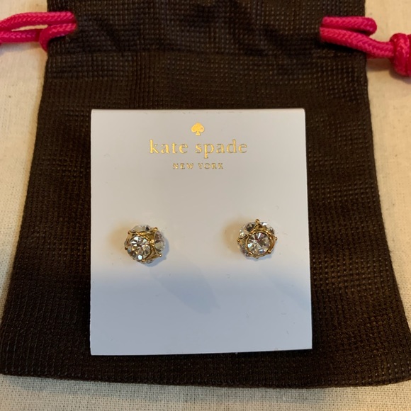 Kate Spade reversible pearl back earrings